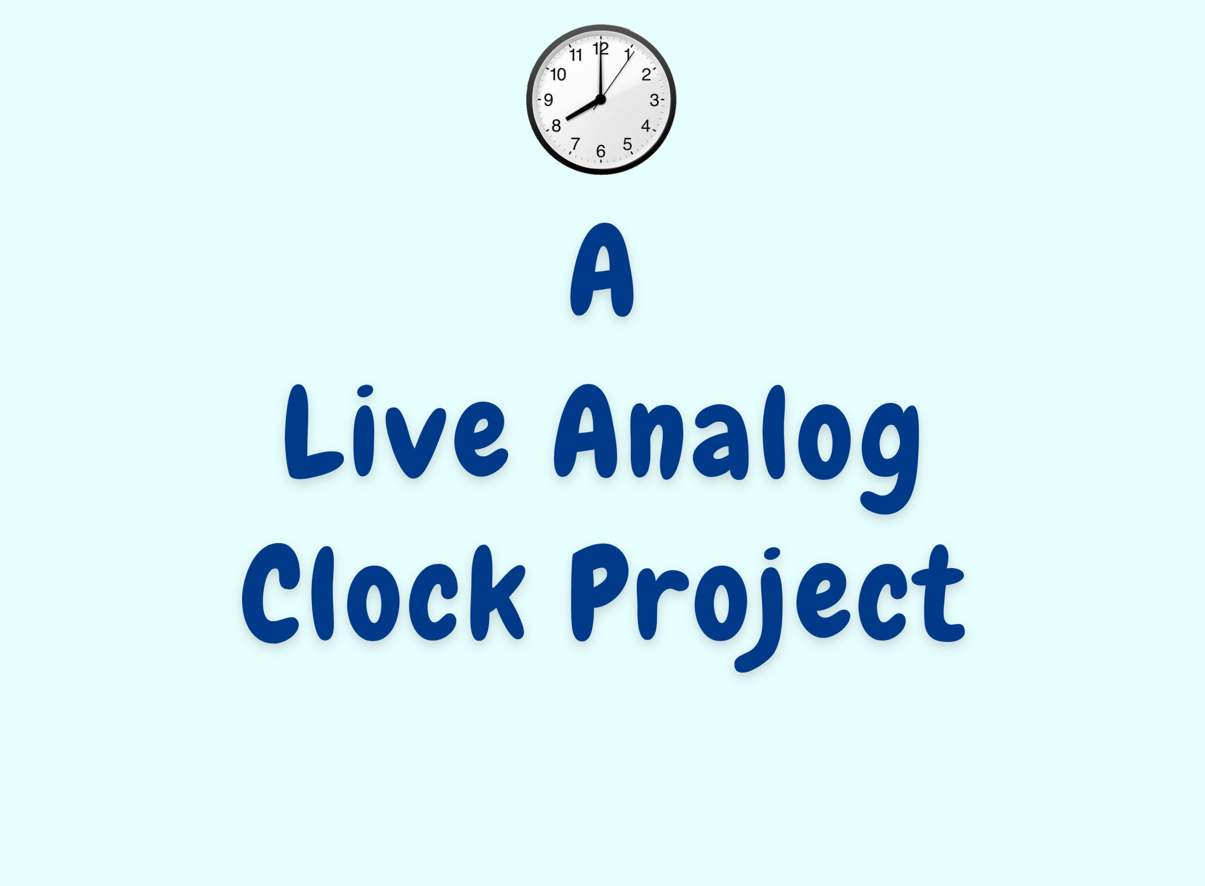 Live Analog Clock Project